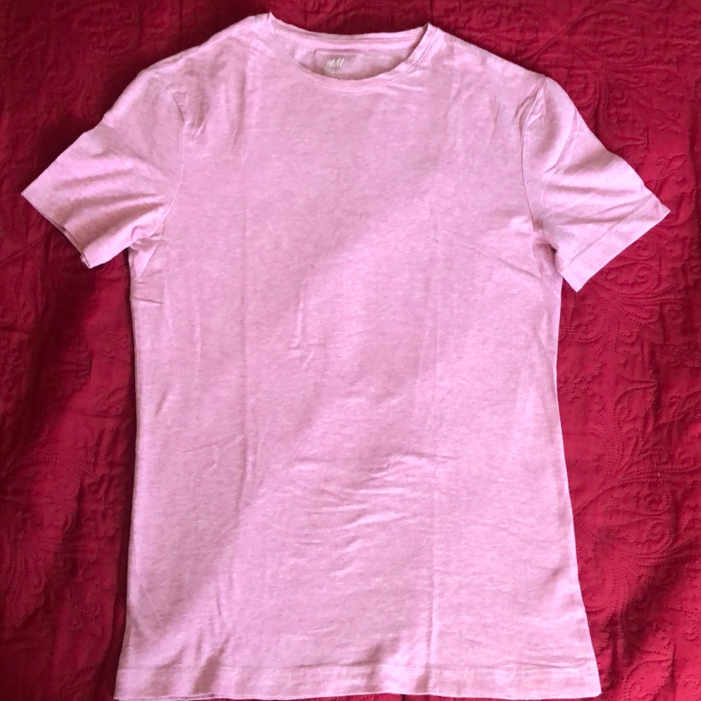 H&M Men’s Slim Fit Pink T-Shirt